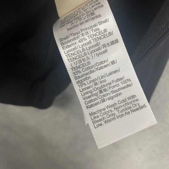 Madewell Top Womens 10 Crewneck Cutaway Vest Jet Black Tailored Sleeveless NW061 - Picture 8 of 10